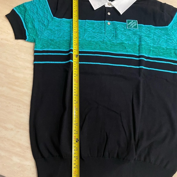 Louis Vuitton Black and Teal Polo Shirt - Picture 3 of 4